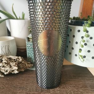 Starbucks Black irredesent studded tumbler